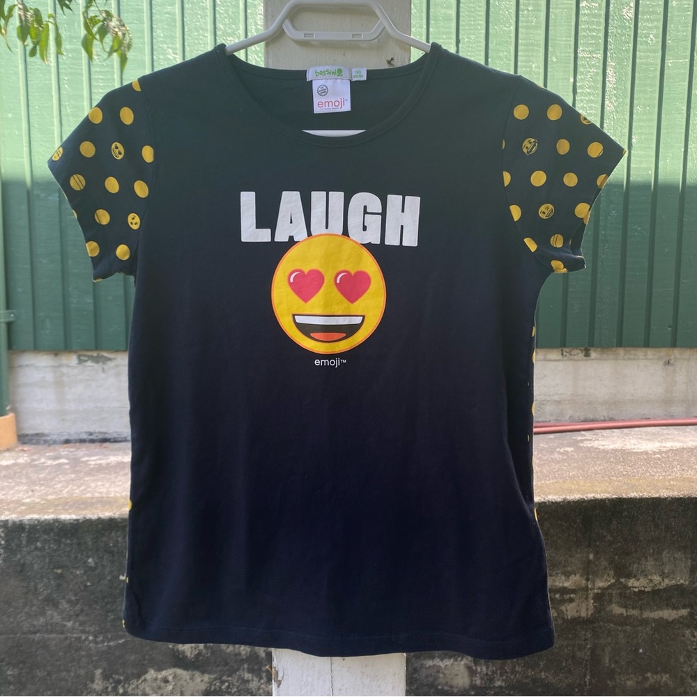 Bossini Emoji Laugh Unisex 100% Cotton Tshirt